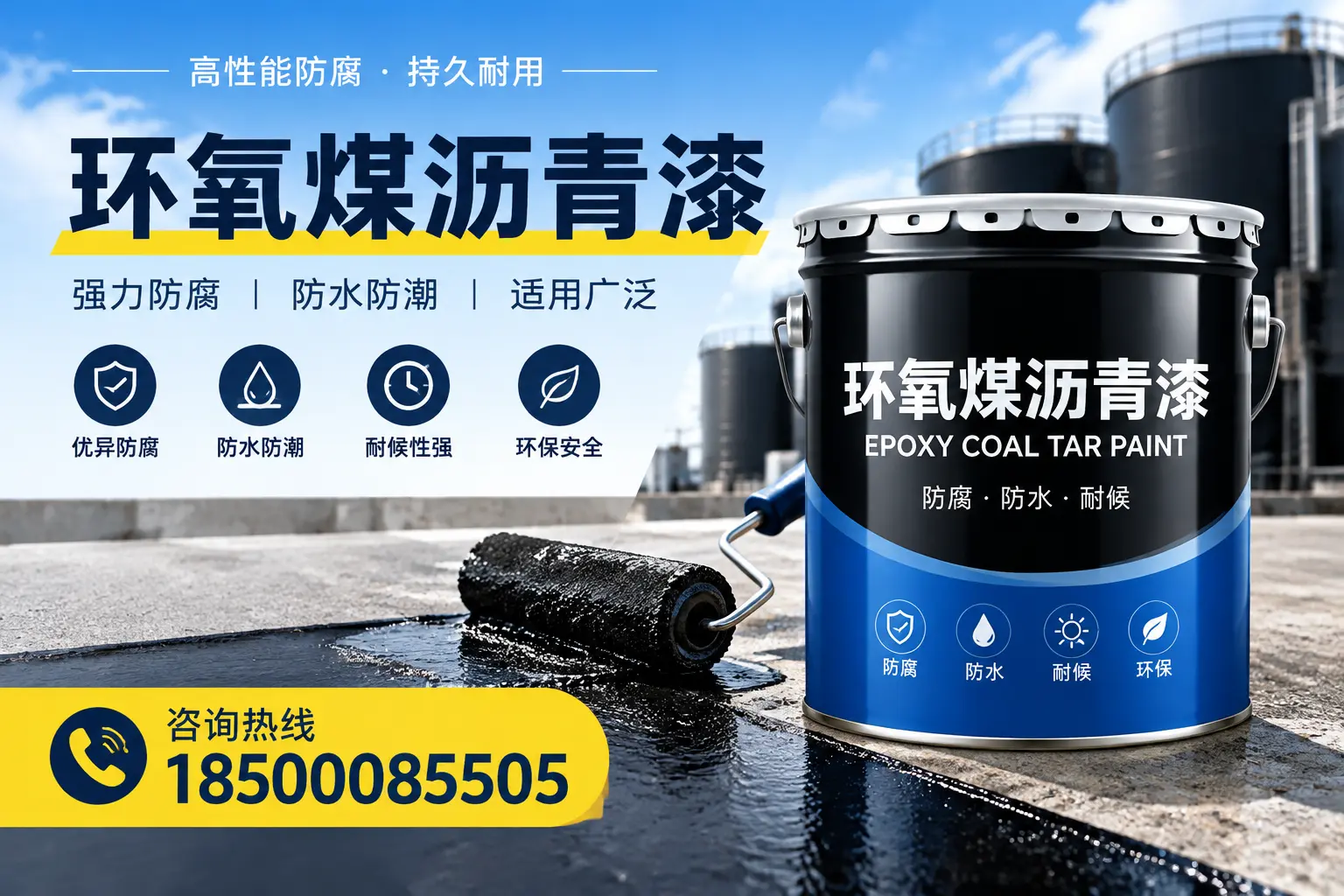 选择环氧煤沥青漆的五大理由，黄冈客户必知